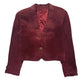 Womens Burgundy Frey Vintage  Coat