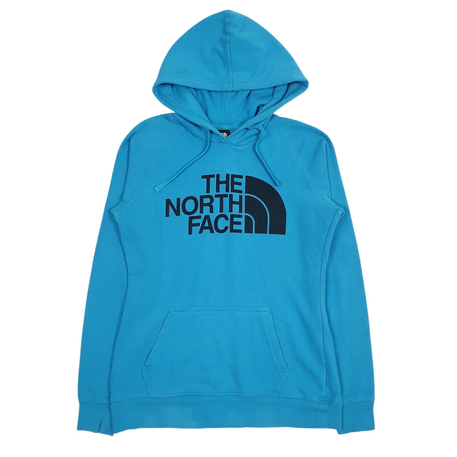 Womens Blue The North Face Spellout Hoodie Jumper