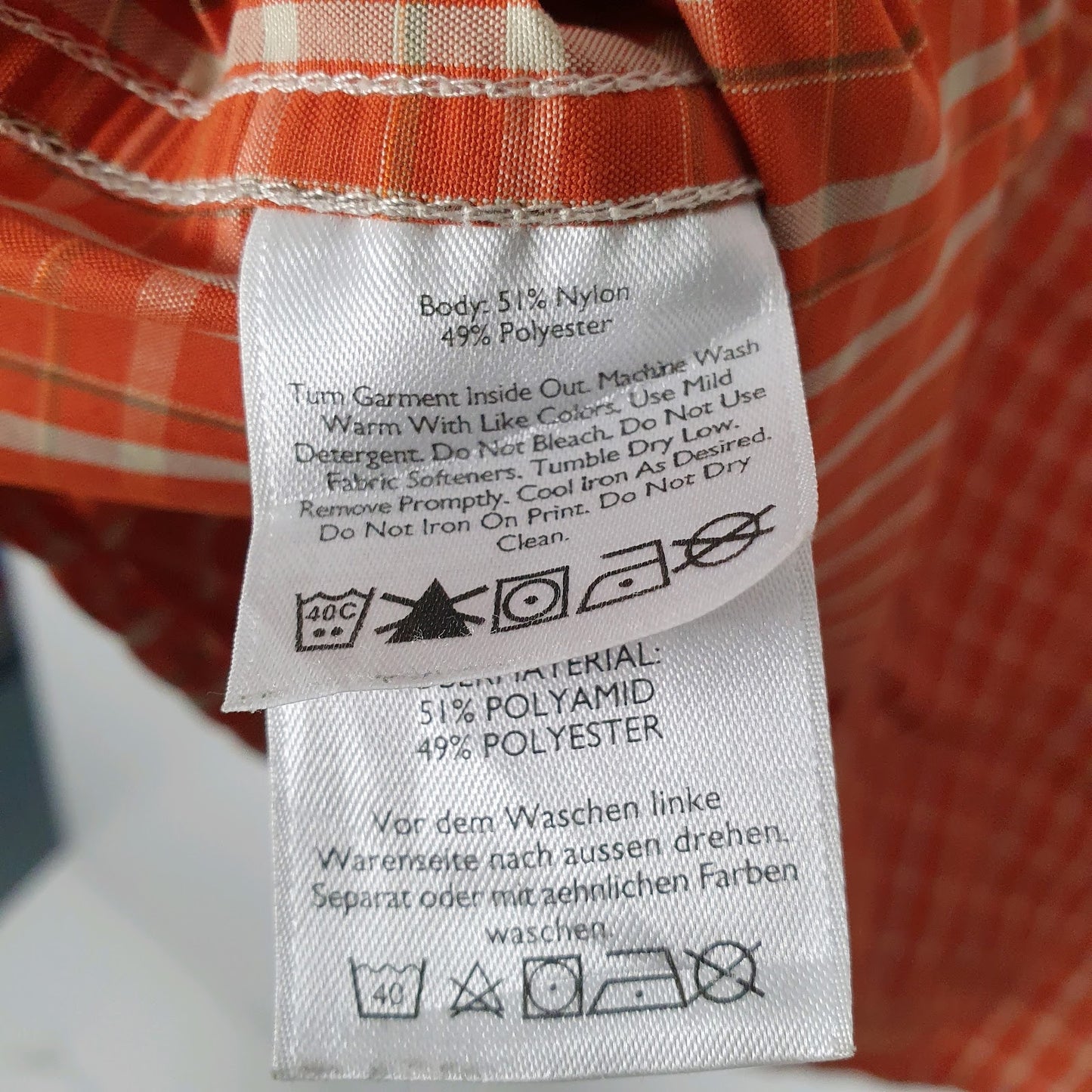 Mens Orange Eddie Bauer   Shirt
