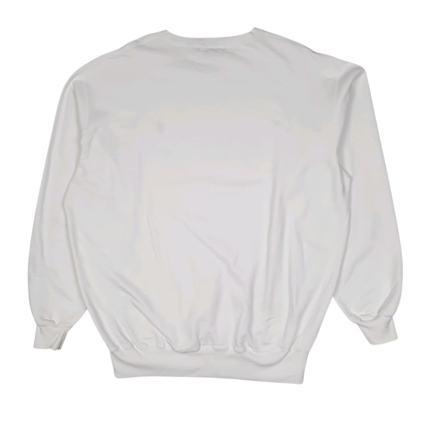 Mens White Polo Ralph Lauren Vintage 90s Crewneck Jumper