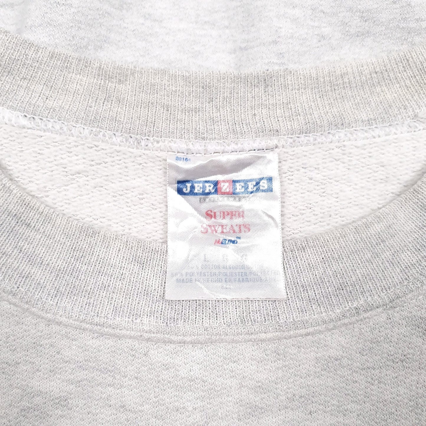 Mens Grey Jerzees Army Crewneck Jumper