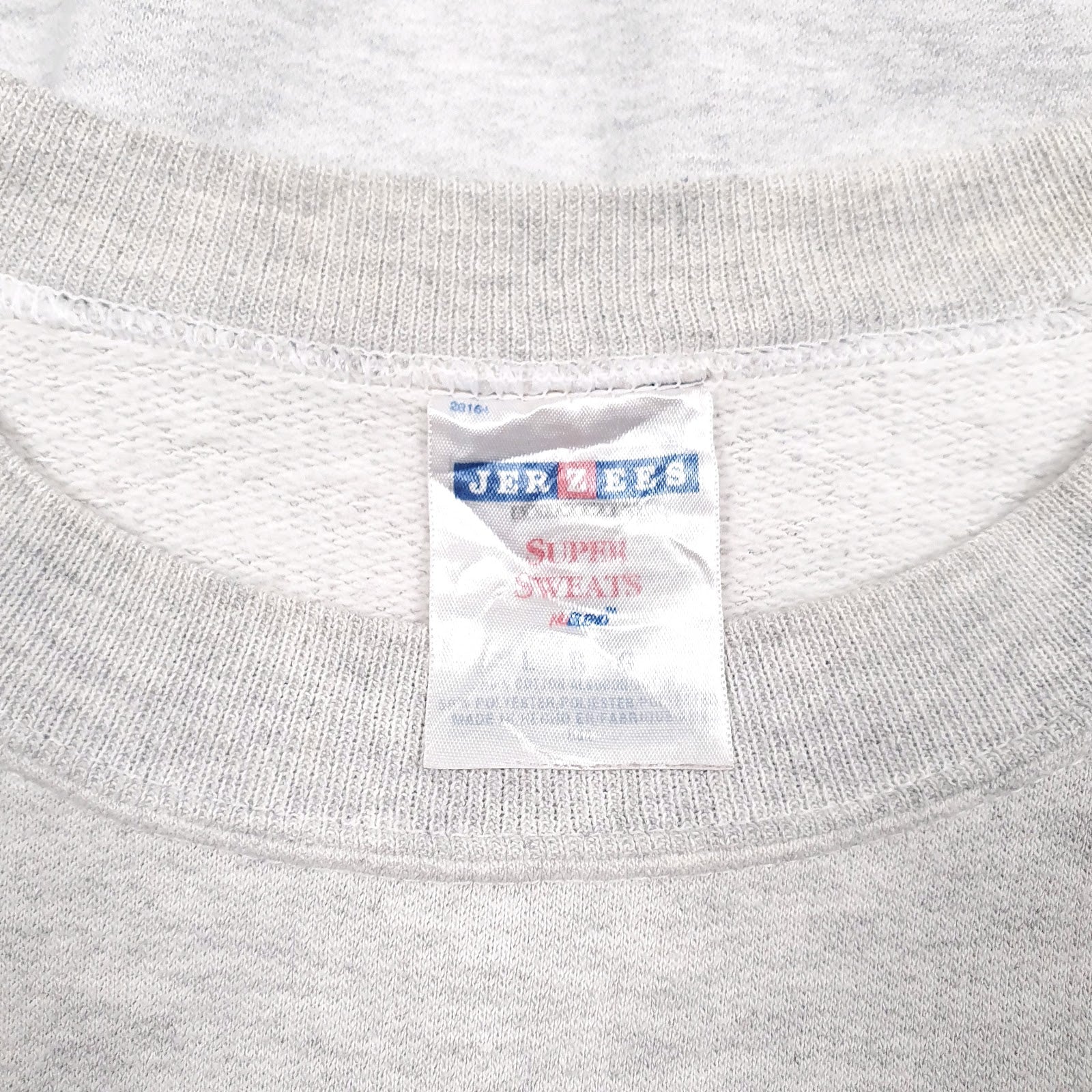 Mens Grey Jerzees Army Crewneck Jumper
