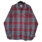 Mens Grey L.L.Bean Flannel Long Sleeve Shirt