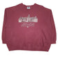 Mens Burgundy Lee Vintage 90s Made In USA Crewneck Jumper