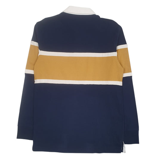 Mens Navy Good Fellow Rugby  Polo Shirt