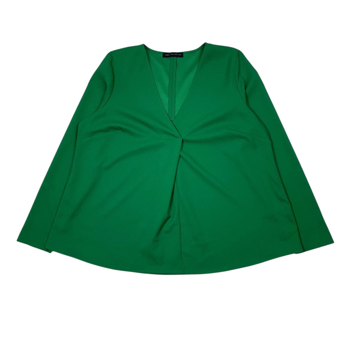 Womens Green M&S  V Neck Jumper