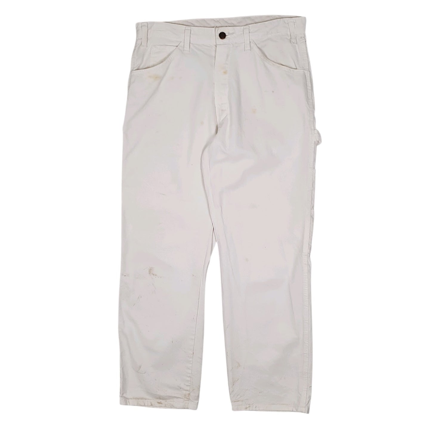 Mens White Dickies Painter Carpenter Trousers