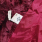 Womens Burgundy Unbranded Faux Fur  Coat