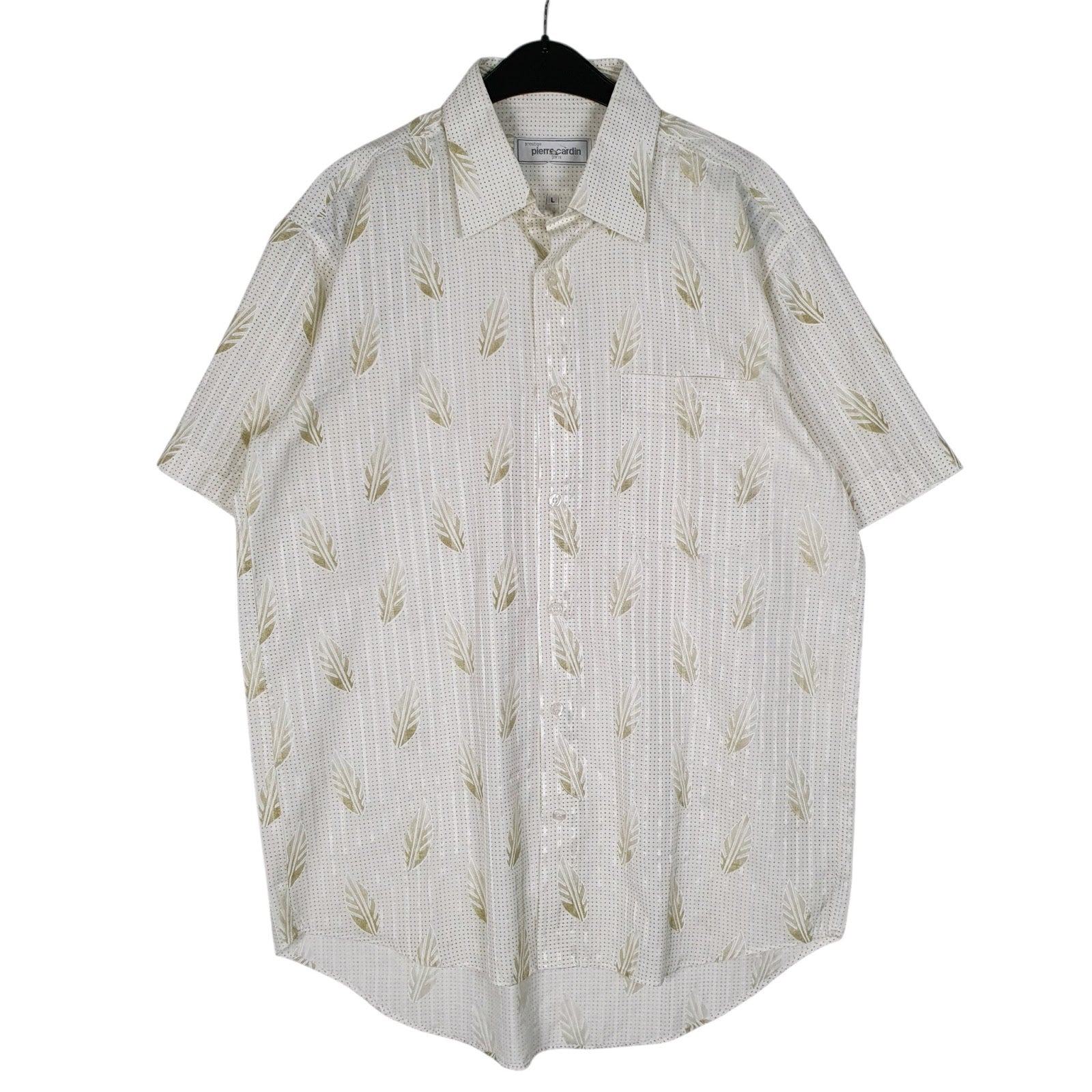 Mens White Pierre Cardin  Short Sleeve Shirt