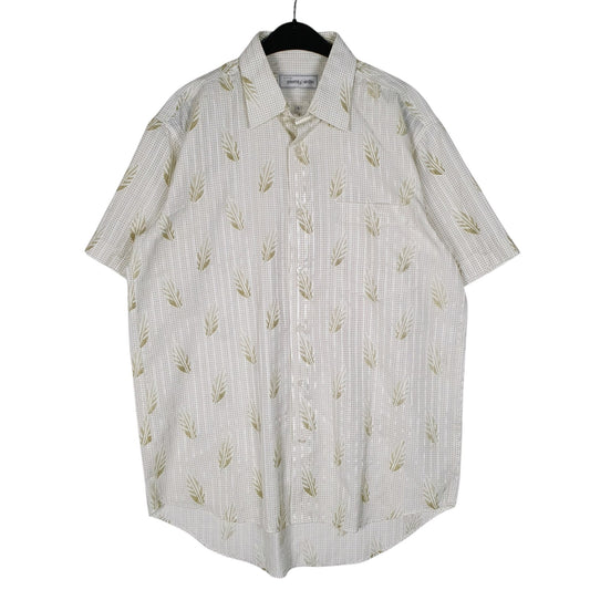 Mens White Pierre Cardin  Short Sleeve Shirt