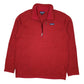 Mens Red Patagonia Better Sweater Quarter Zip Jumper