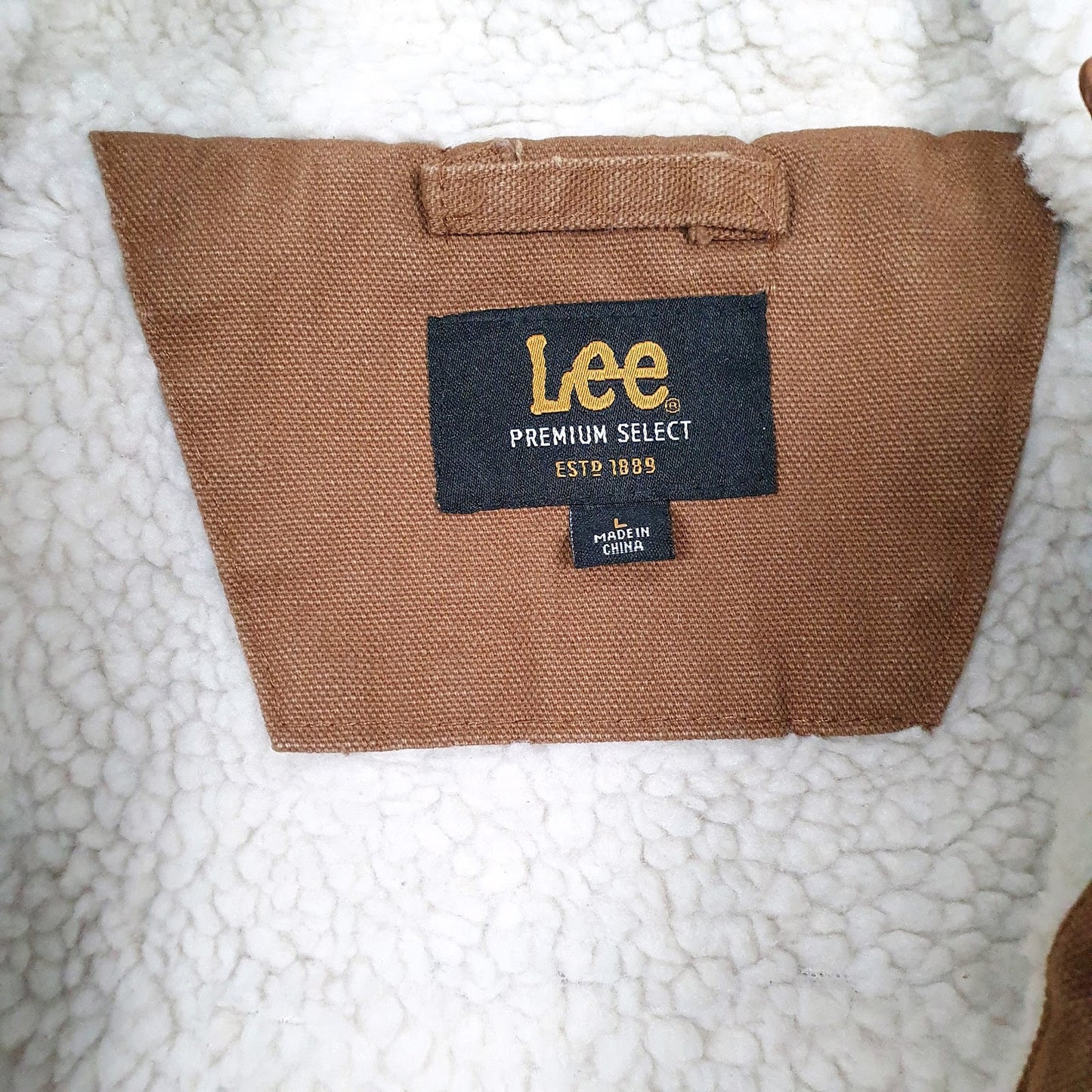 Mens Brown Lee Sherpa Lined  Coat