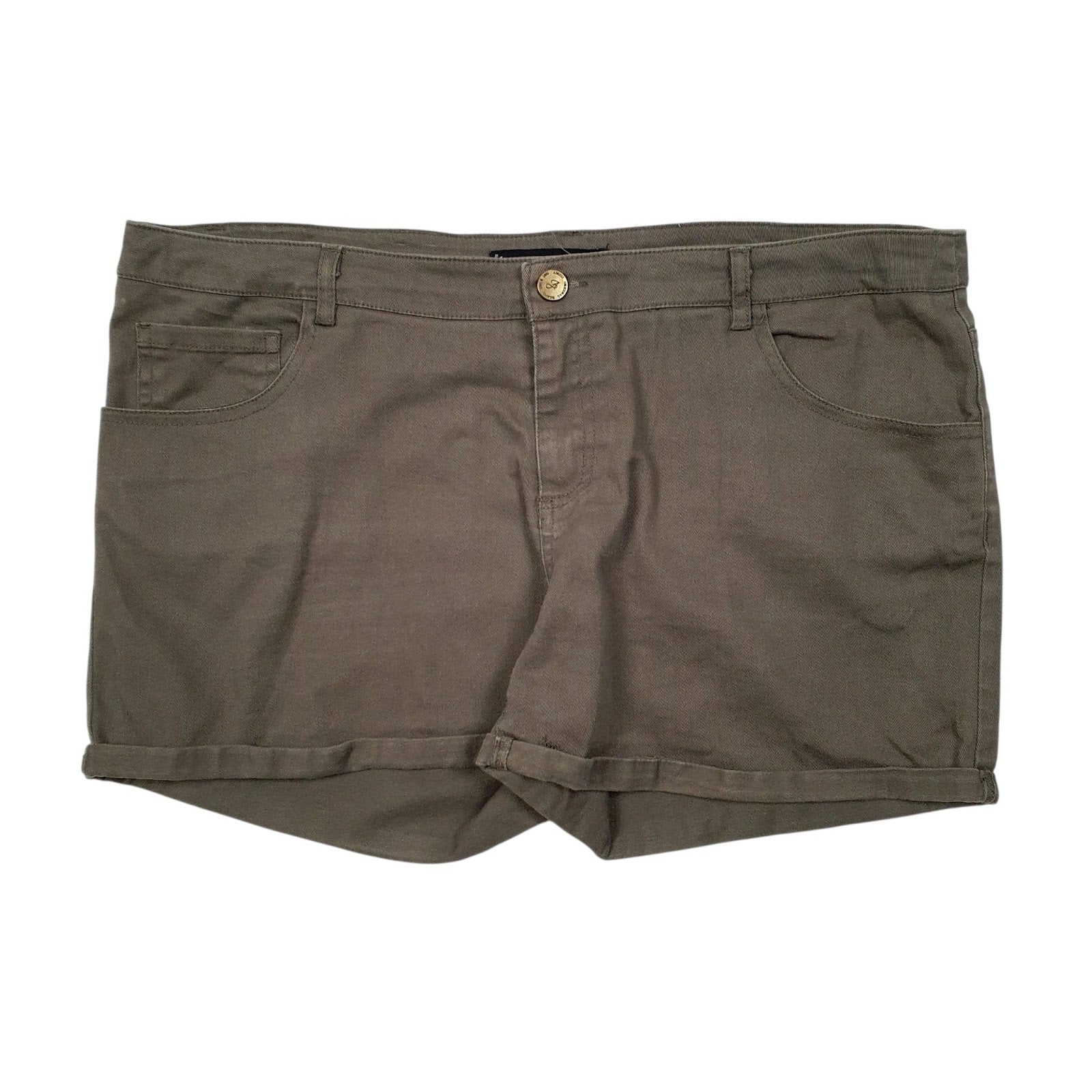 Womens Green Amisu  Denim Shorts