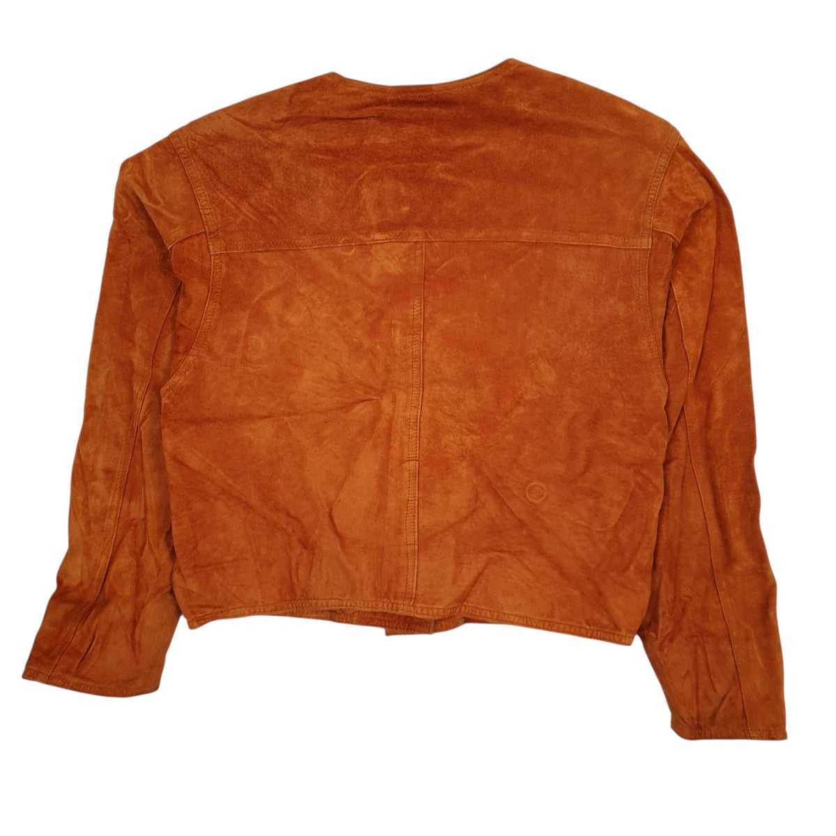 Womens Orange Spengler Suede  Coat