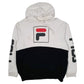 Mens White Fila  Hoodie Jumper