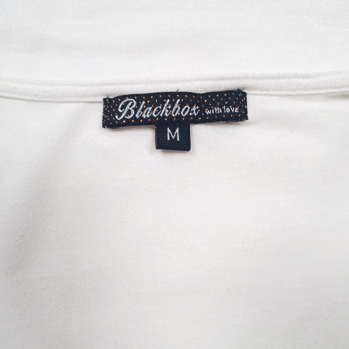 Womens White Black Box Blouse  T Shirt