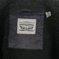 Womens Black Levis Faux Leather Suede  Coat