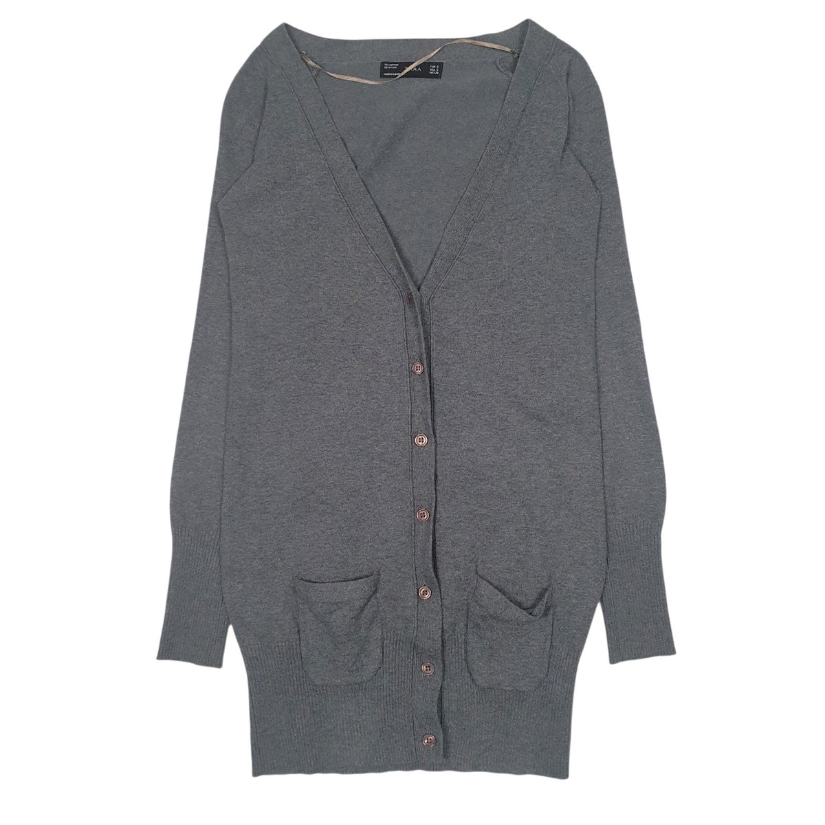 Womens Grey Zara  Cardigan Jumper