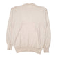 Mens Cream Unbranded Knit Crewneck Jumper
