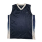 Mens Navy Cheetah Sports Vest Sleeveless T Shirt