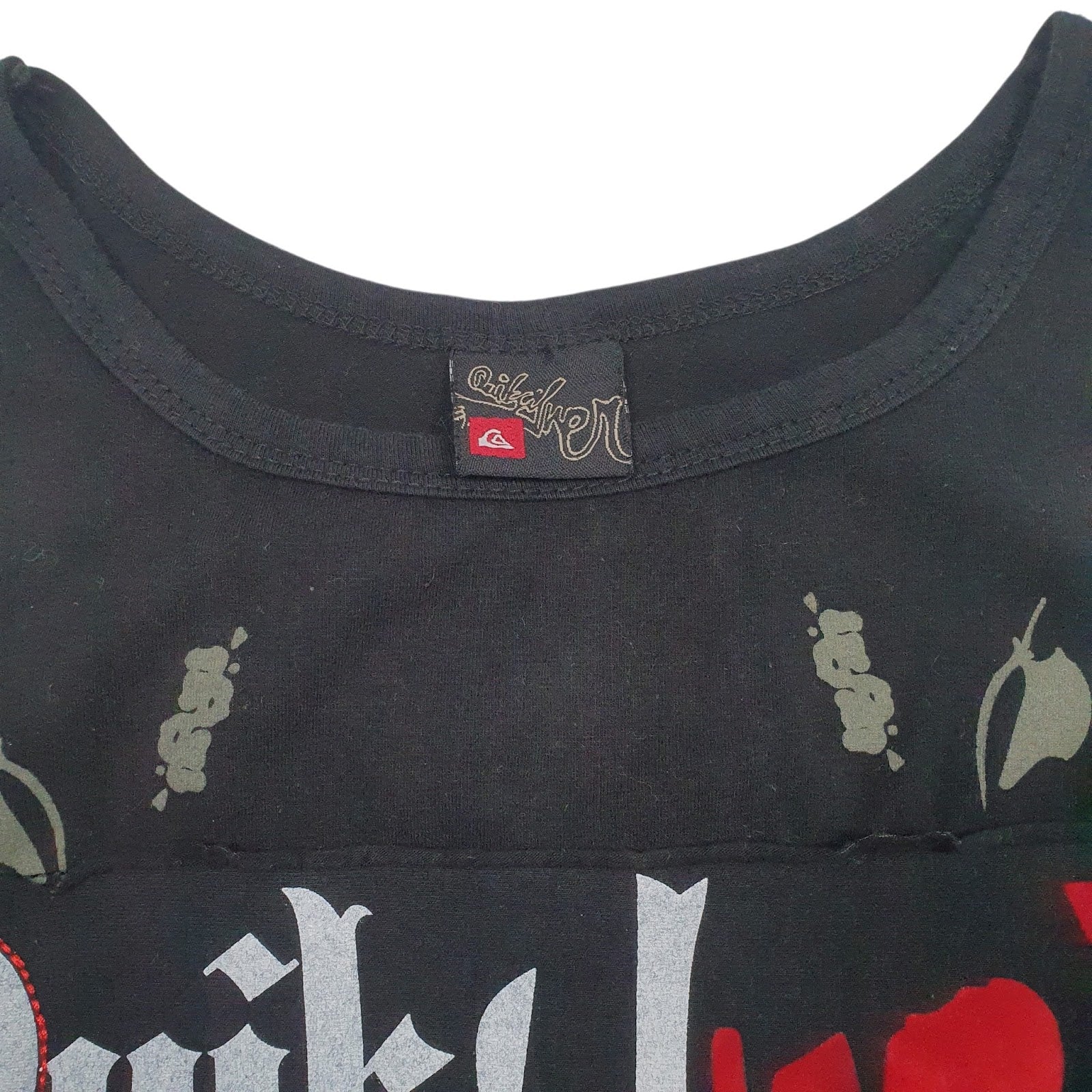 Mens Black Quick Silver Vest  T Shirt