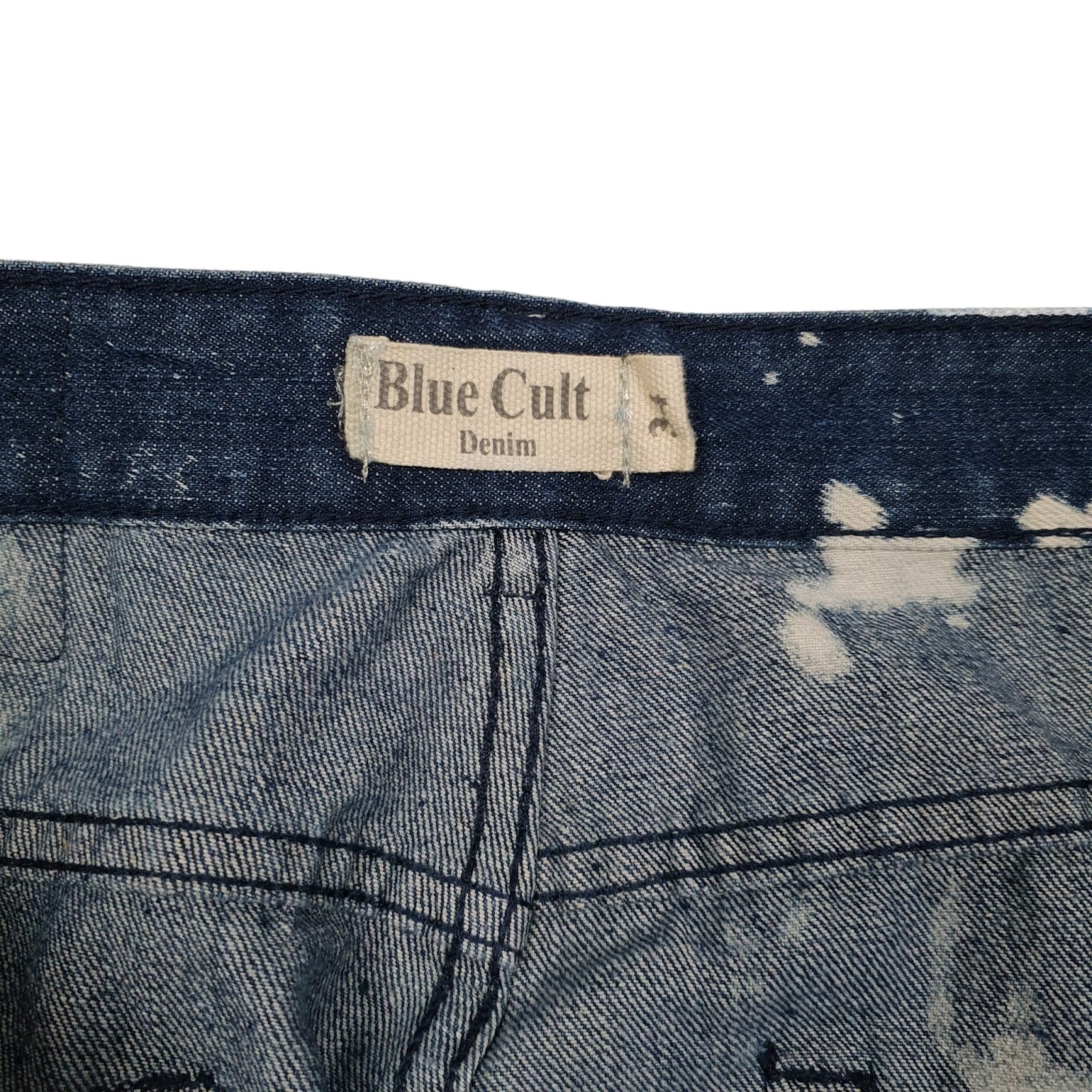 Mens Blue Blue Cult Distressed  Shorts
