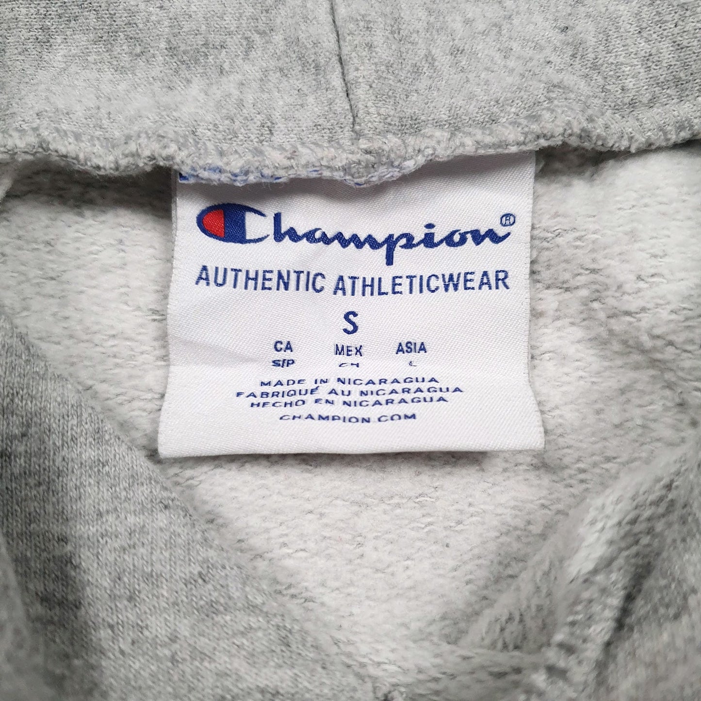 Mens Grey Champion Longwood University Hoodie Jumper