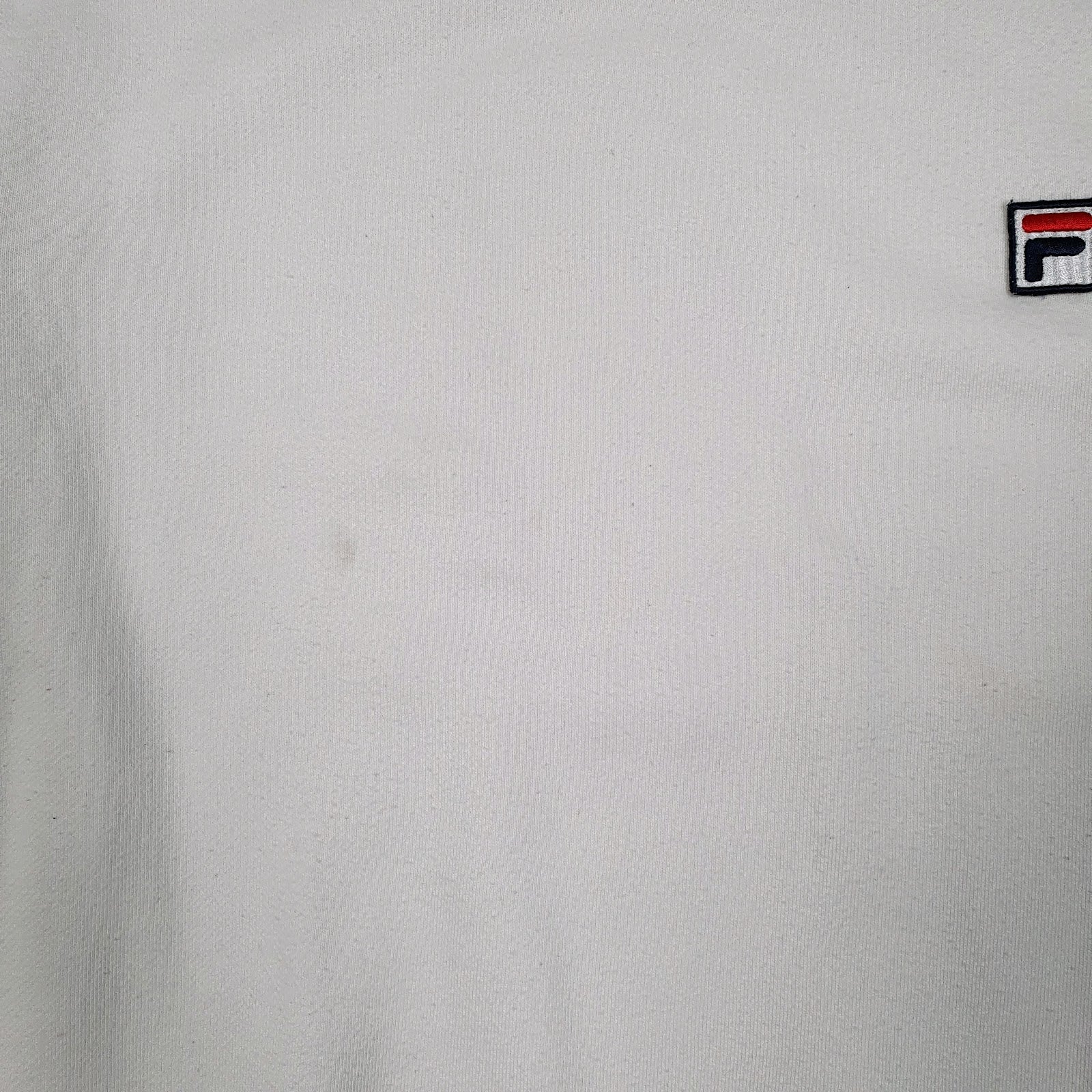 Womens White Fila  Crewneck Jumper
