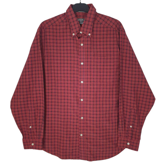 Mens Red Eddie Bauer  Long Sleeve Shirt