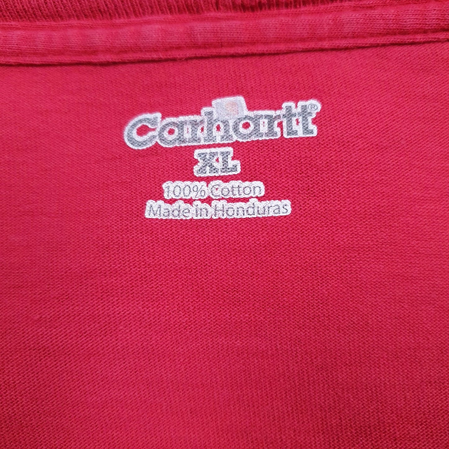 Mens Red Carhartt  Crewneck T Shirt