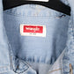 Mens Blue Wrangler  Full Zip Shirt
