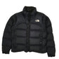 Womens Black The North Face Nuptse Hoodie Coat
