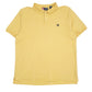 Mens Yellow Chaps  Short Sleeve Polo Shirt