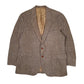 Mens Brown Harris Tweed Herringbone  Coat