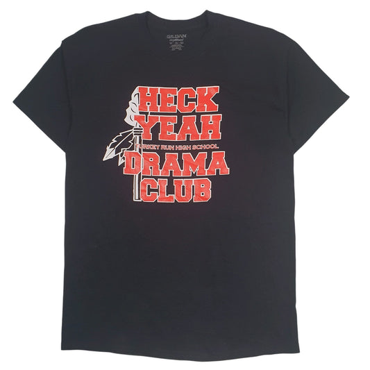 Mens Black Gildan Heck Yeah Drama Club Short Sleeve T Shirt