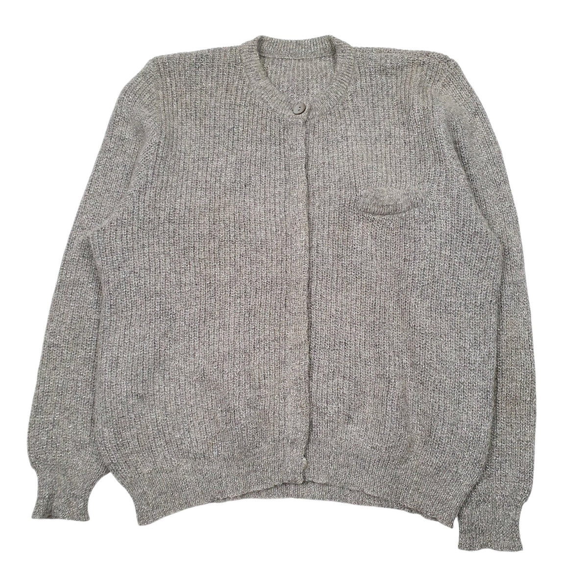 Womens Grey Unbranded Knit Cardigan Jumper