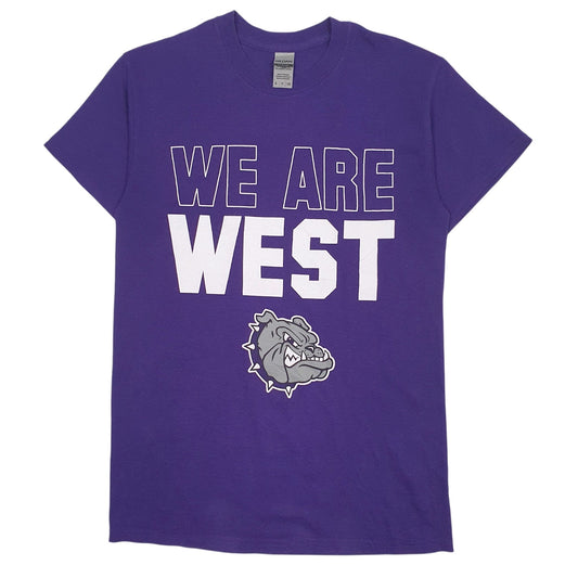 Mens Purple Gildan We Are West Short Sleeve T Shirt