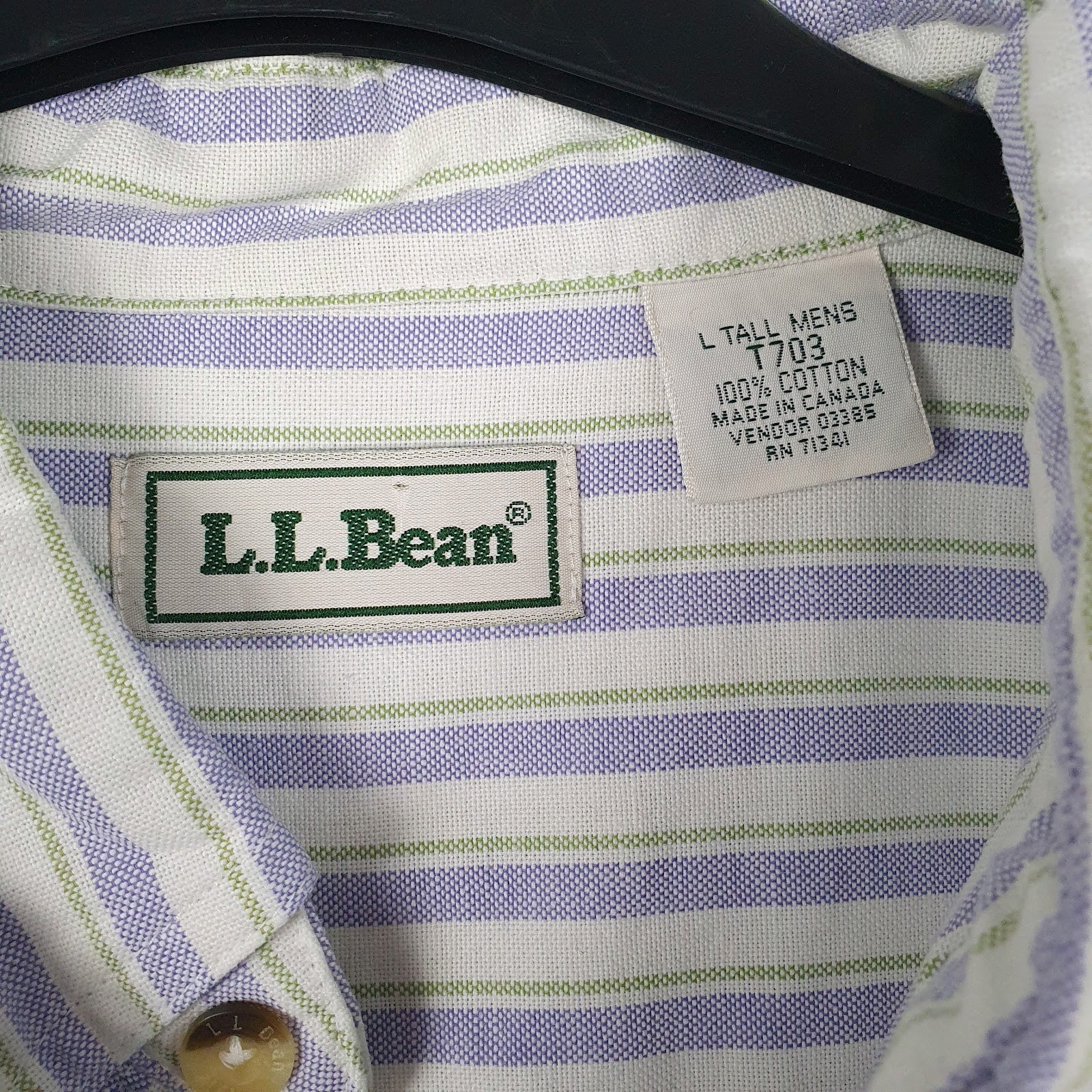 Mens White L.L.Bean   Shirt