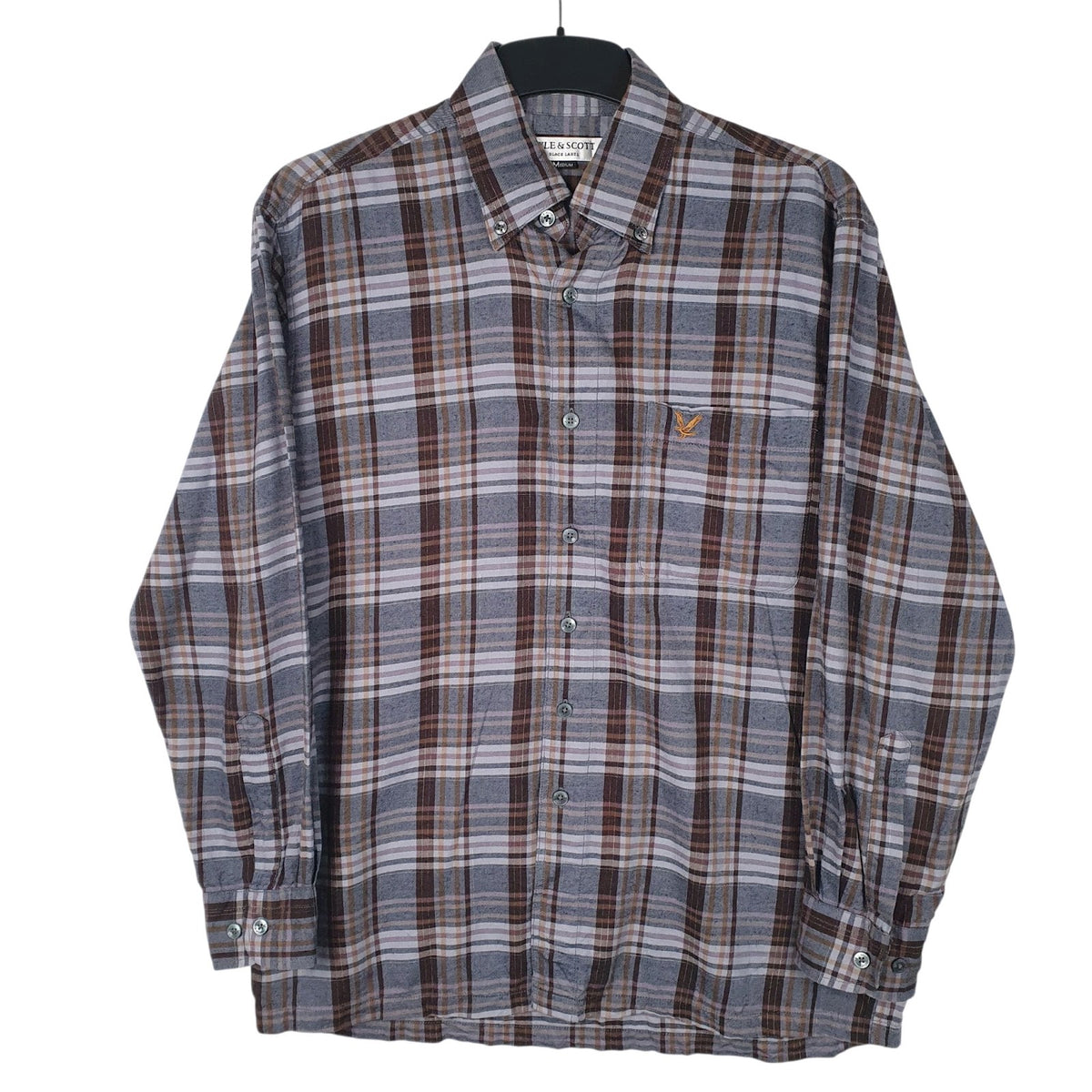 Mens Grey Lyle & Scott  Long Sleeve Shirt