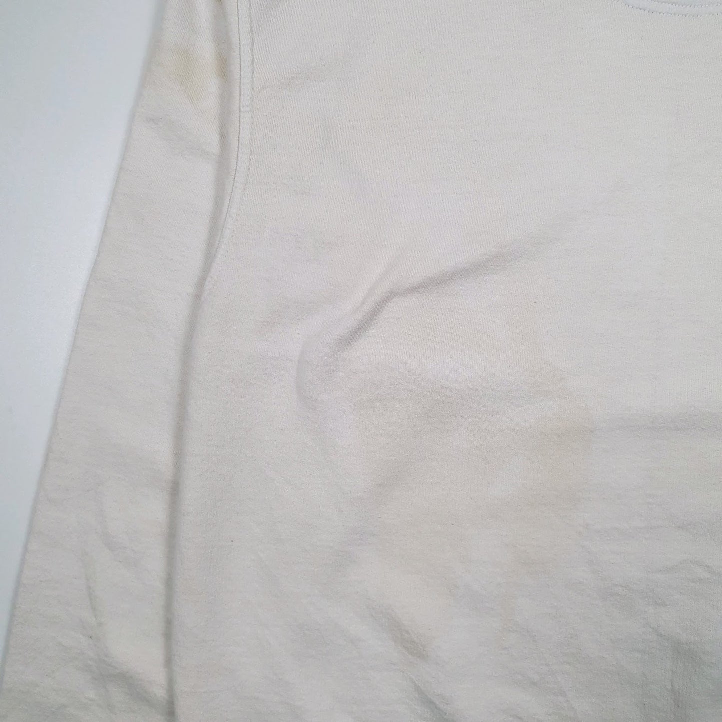 Mens White Champion  Crewneck Jumper