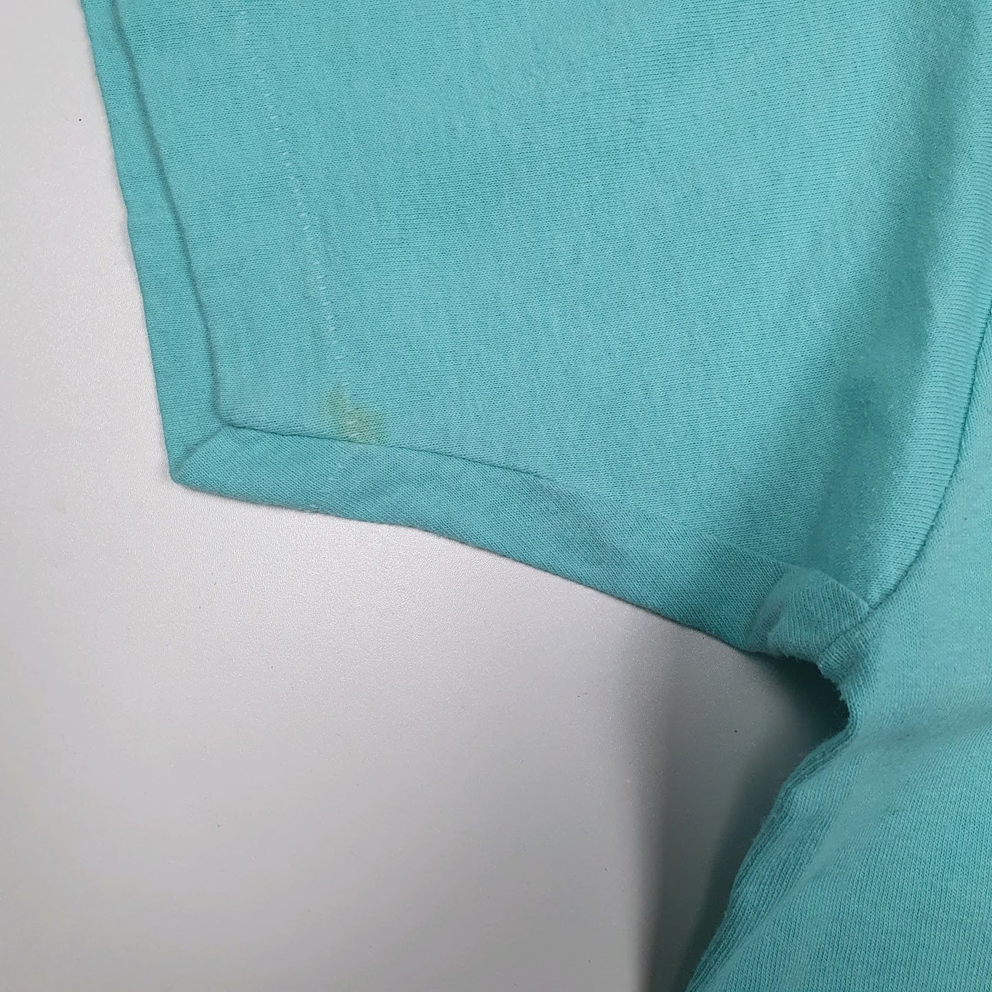 Mens Blue Fruit Of The Loom Single Stitch Vintage 90s Made In USA  T Shirt