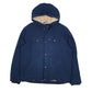 Mens Navy Levis Sherpa Lined Hoodie Coat