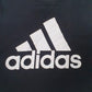 Mens Black Adidas Spellout  T Shirt