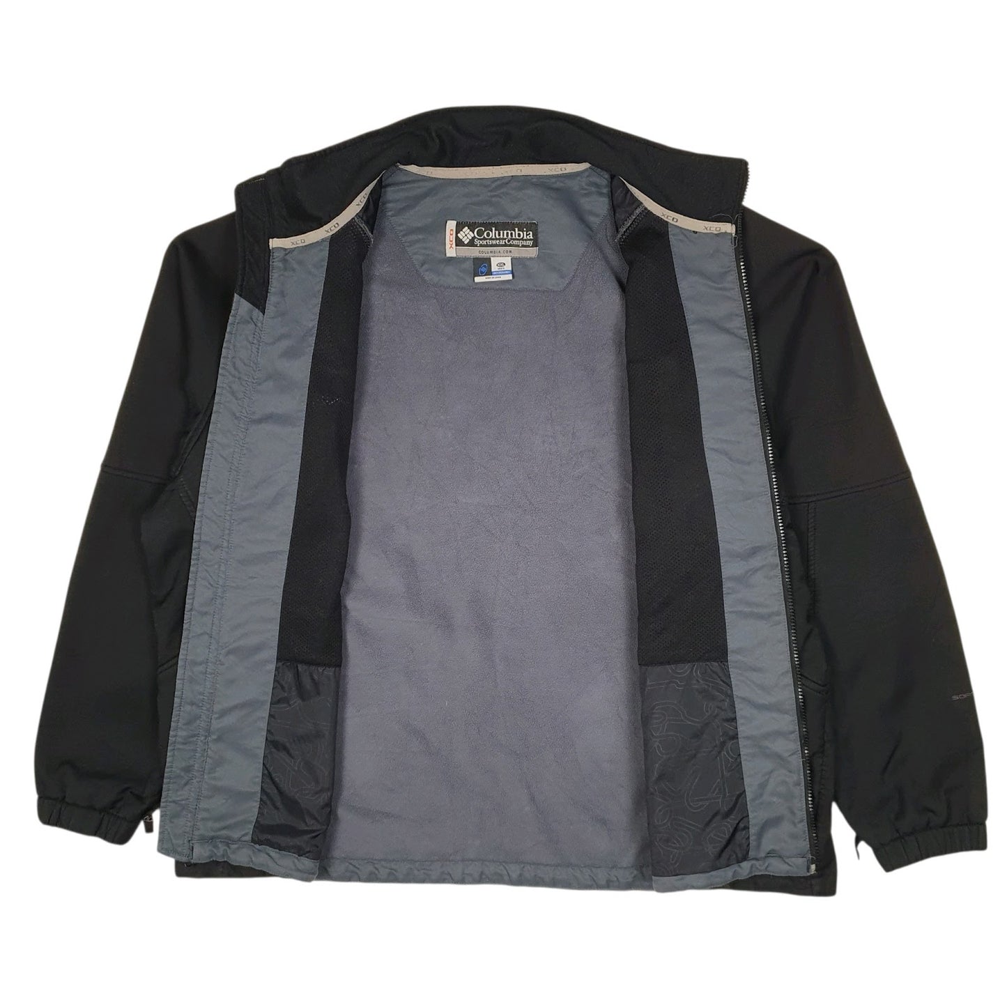 Mens Black Columbia Sportswear Company XCO Windbreaker Hoodie Coat