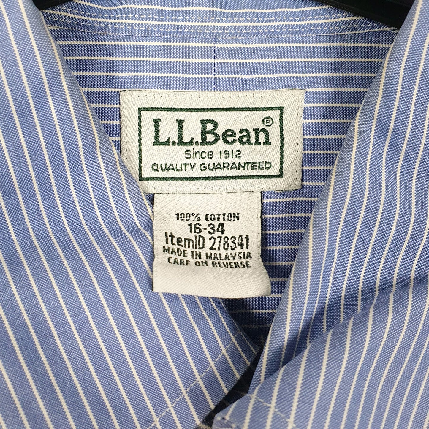 Mens Blue L.L.Bean   Shirt