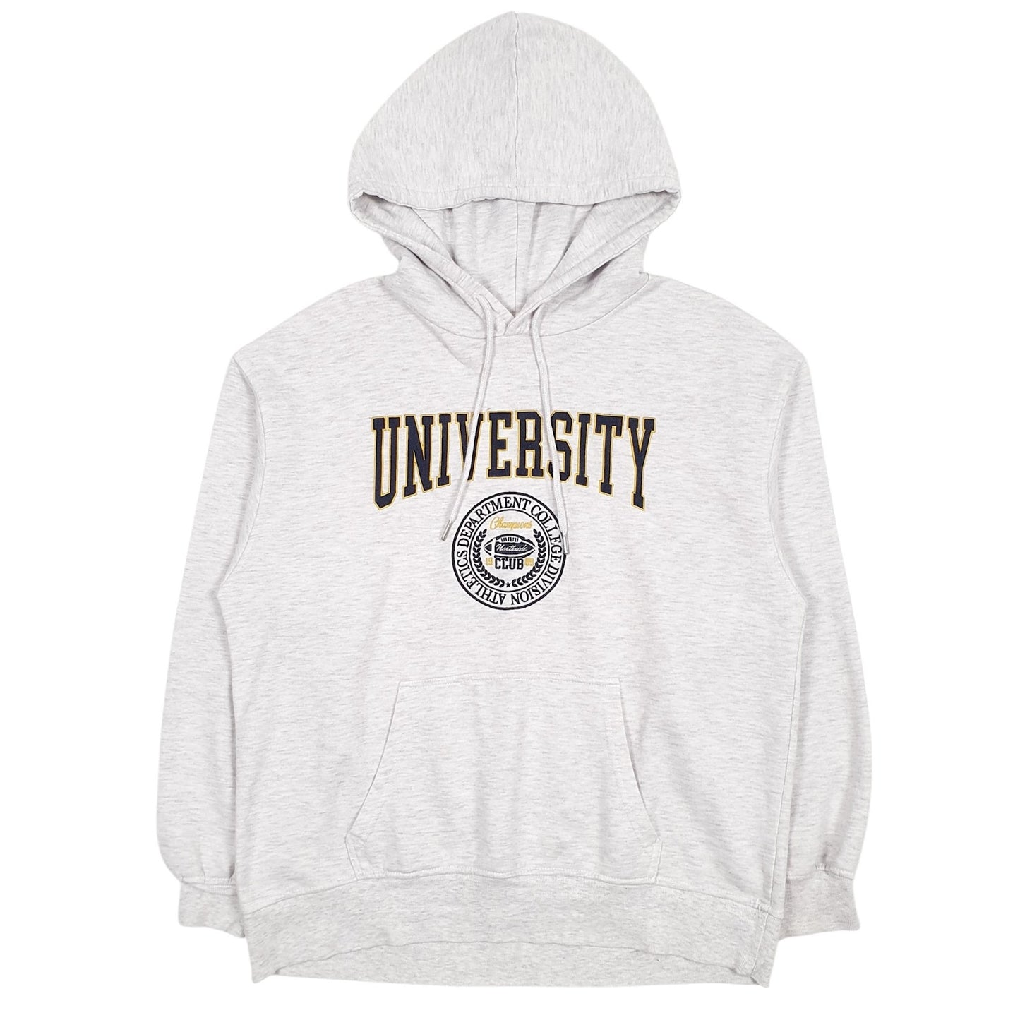 Mens Grey Garage University Hoodie Jumper