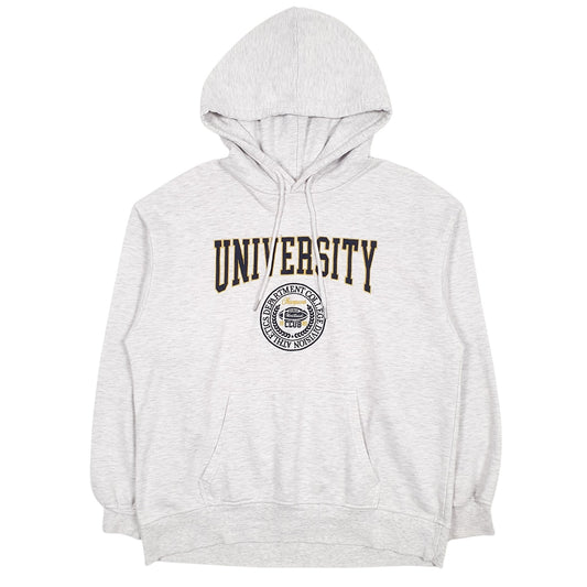 Mens Grey Garage University Hoodie Jumper