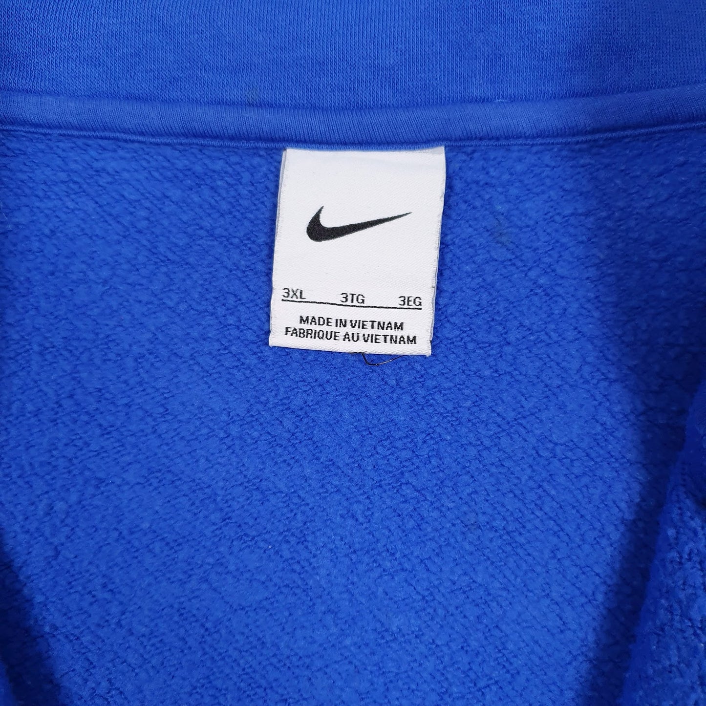 Mens Blue Nike  Quarter Zip Jumper