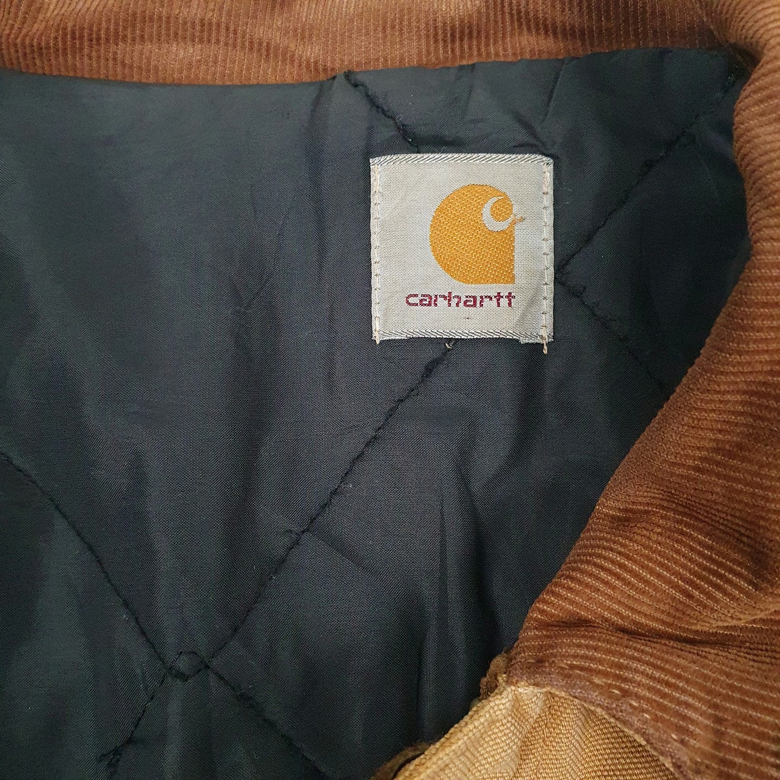 Mens Brown Carhartt Padded  Coat