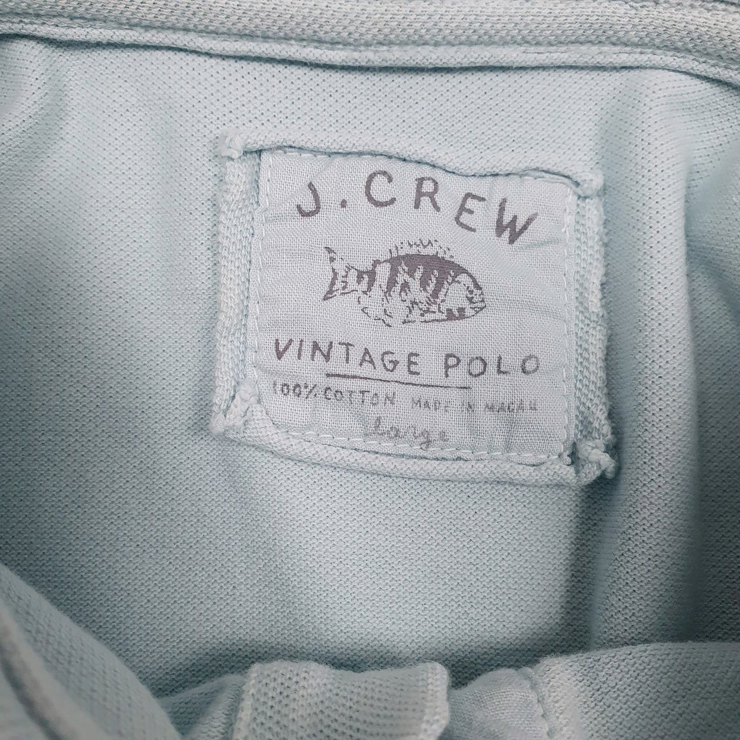 Mens Blue J. Crew   Polo Shirt